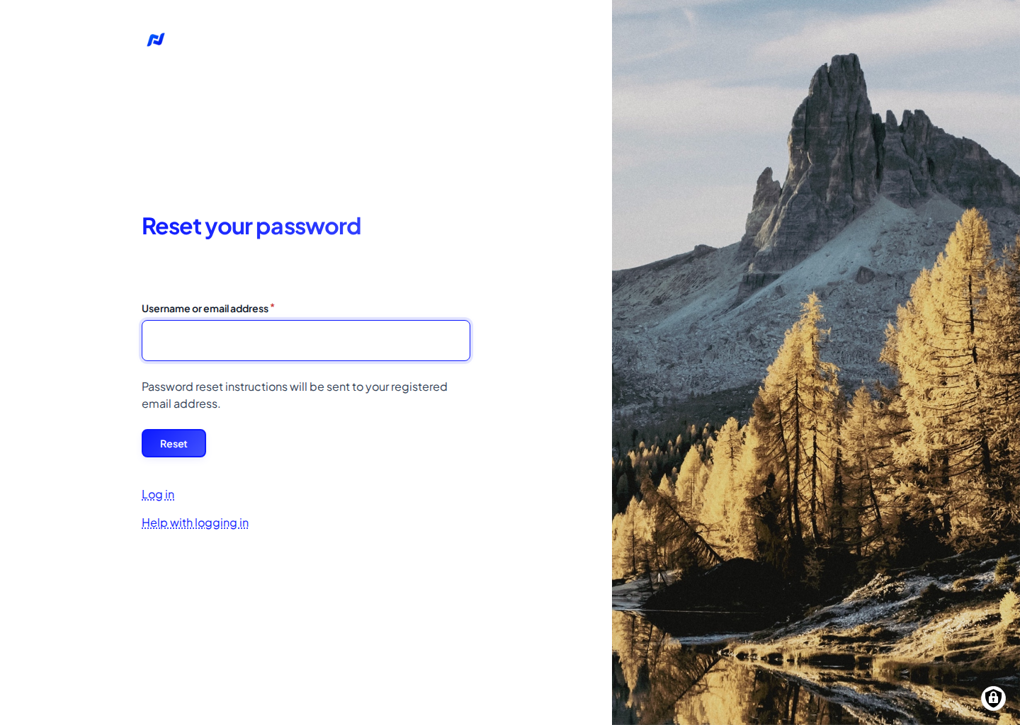 Reset your password